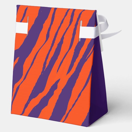 MVB Tiger Stripes Design- Orange & Purple  Bedankdoosjes (Achterkant)