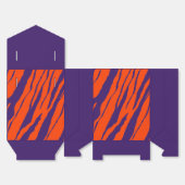 MVB Tiger Stripes Design- Orange & Purple Bedankdoosjes (Ongevouwen)