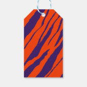 MVB Tiger Stripes Design - Sinaasappel & Paarse Cadeaulabel (Achterkant)