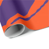 MVB Tiger Stripes Design - Sinaasappel & Paarse Cadeaupapier (Rol Hoek)