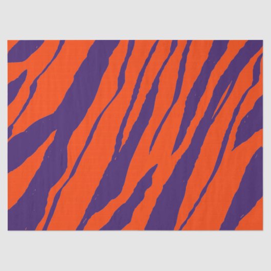 MVB Tiger Stripes Design - Sinaasappel & Paarse Tissuepapier (Voorkant)