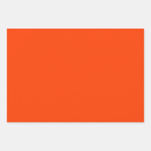 MVB Tiger Stripes Design - Sinaasappel & Wit Inpakpapier Vel (Voorkant 3)