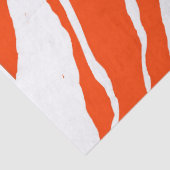 MVB Tiger Stripes Design - Sinaasappel & Wit Tissuepapier (Detail)