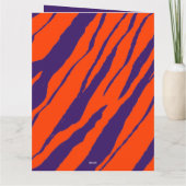 MVB Tijgerstrepen Design- Oranje & Paars Kaart (Achterkant)