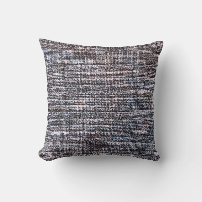 MVB Weathered Blue/Grey Faux Burlap design Buitenkussen (Voorkant)