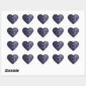MVB X Lace Pattern Sticker - Blauw Grijs (Vel)