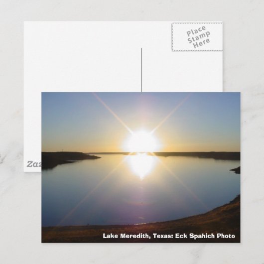 MVC-016S, Lake Meredith, Texas: Foto Eck Spahich Briefkaart (Voorkant / Achterkant)