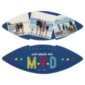 MVD - Meest Waardevolle Papa Custom 3 Foto Keepsak American Football (Panelen)