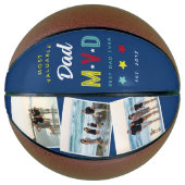 MVD - Meest Waardevolle Papa Custom 3 Foto Keepsak Basketbal (Voorkant)
