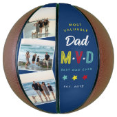MVD - Meest Waardevolle Vader Aangepaste 3 Foto Aa Basketbal (Verticaal)