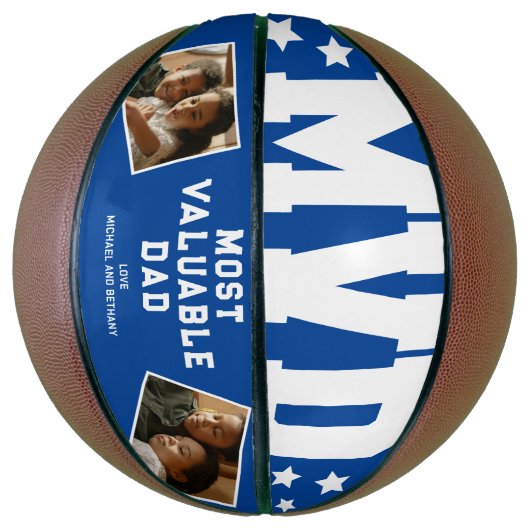 MVD meest waardevolle vader twee foto Basketbal (Verticaal)