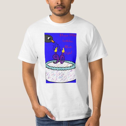 MVES 90th Birthday Adult T-Shirt (Voorkant)