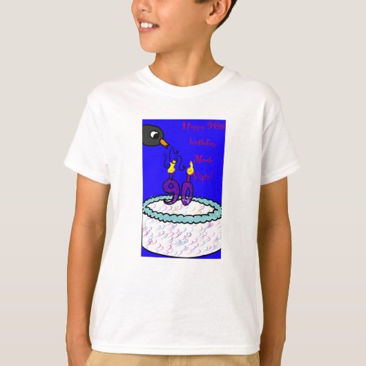 MVES 90th Birthday Kind T-Shirt (Voorkant)