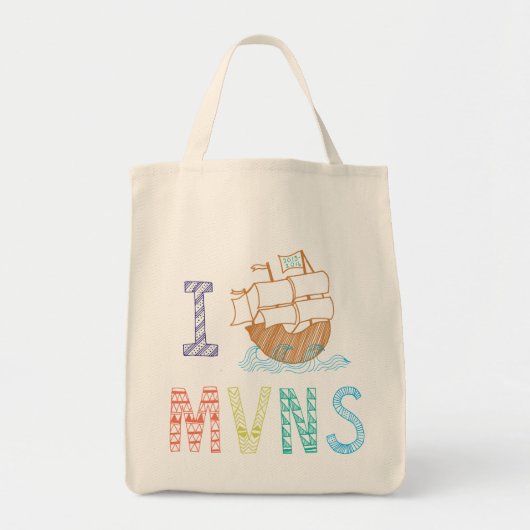 MVNS 2015/2016 Pirate Ship Canvas tas (Voorkant)