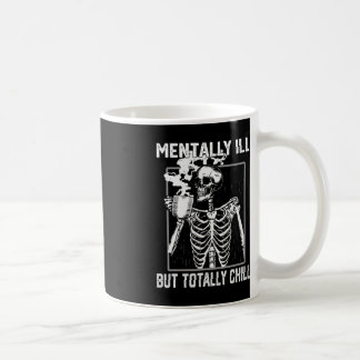 Mvoorbije Il, maar volledig Chill Halloween Skelet Koffiemok