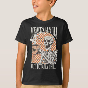 Mvoorbije Il, maar volledig Chill Halloween Skelet T-shirt