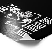 Mvoorbije, maar volledig chill Halloween Costume Foto Afdruk (Hoek)