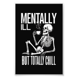 Mvoorbije, maar volledig chill Halloween Costume Foto Afdruk