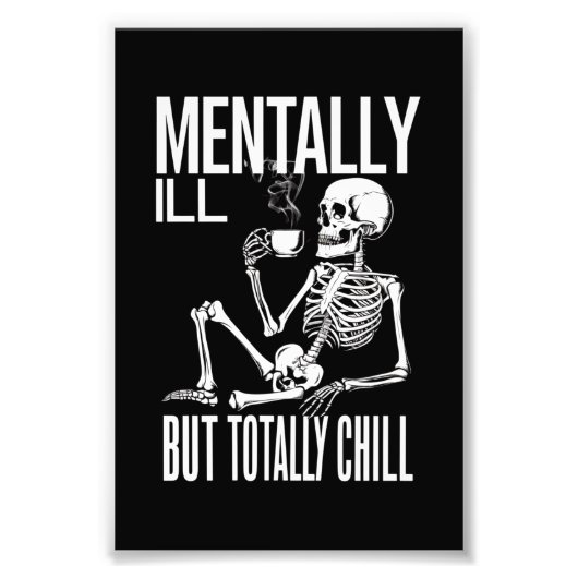 Mvoorbije, maar volledig chill Halloween Costume Foto Afdruk (Voorkant)