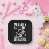 Mvoorbije, maar volledig chill Halloween Costume Papieren Bordje (Feest)