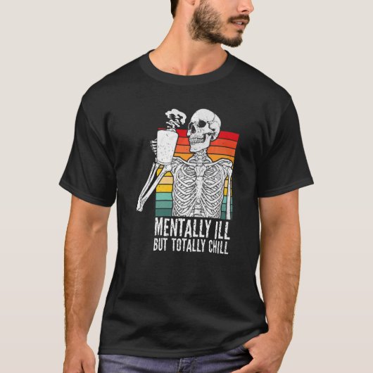 Mvoorbije, maar volledig chill Halloween Costume R T-shirt (Voorkant)