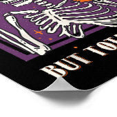 Mvoorbije, maar volledig chill Halloween Costume S Poster (Hoek)