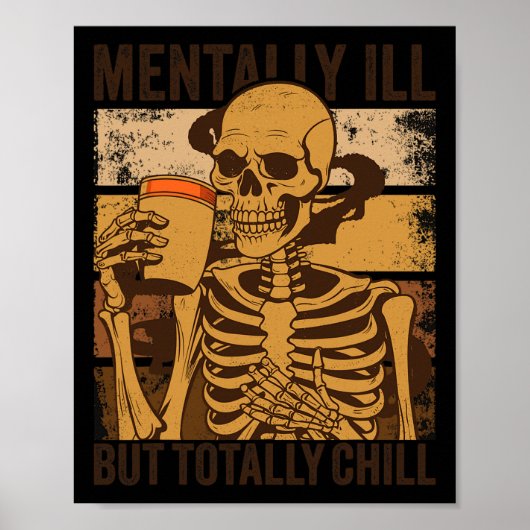 Mvoorbije, maar volledig chill Halloween Costume S Poster (Voorkant)