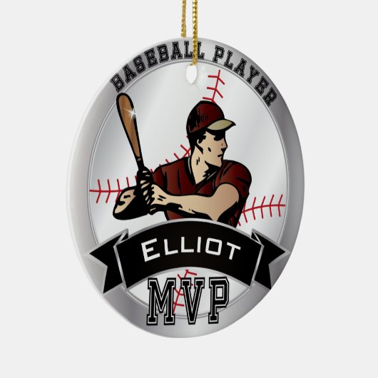 MVP Baseball ⚾ Player Keramisch Ornament (Rechts)