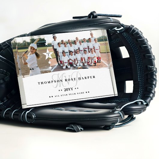 MVP Baseball Player Sports Photo Collage Keepsake Fotoblokken