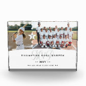 MVP Baseball Player Sports Photo Collage Keepsake Fotoblokken (Voorkant)