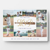 MVP Baseball Player Sports Photo Collage Keepsake Fotoplaat (voorkant)