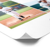 MVP Baseball Player Sports Photo Collage Keepsake Poster (Hoek)