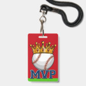 MVP Baseball Sleutelhanger Badge (Voorzijde met lanyard)