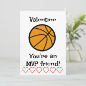 MVP-basketbal Kids klas kerstkaart (Staand voorkant)