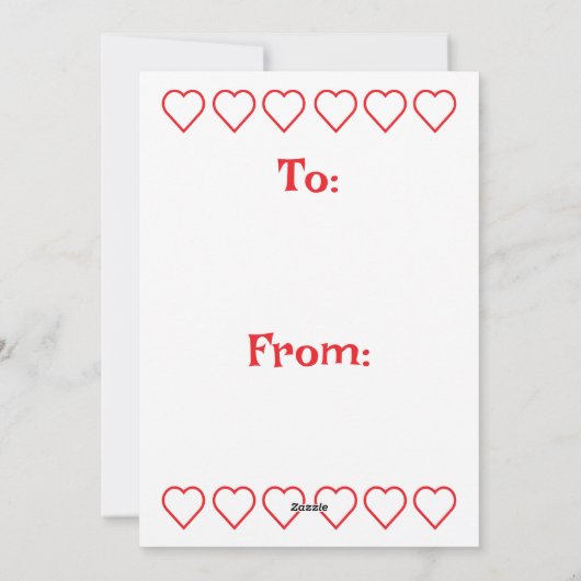 MVP Basketbal Kinder Klaslokaal Vakantie Kaart (Achterkant)