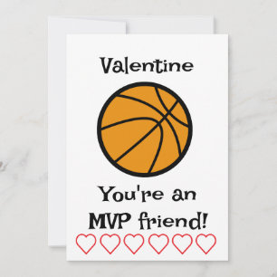 MVP-basketbal kinderen klas vakantiekaart Feestdagenkaart