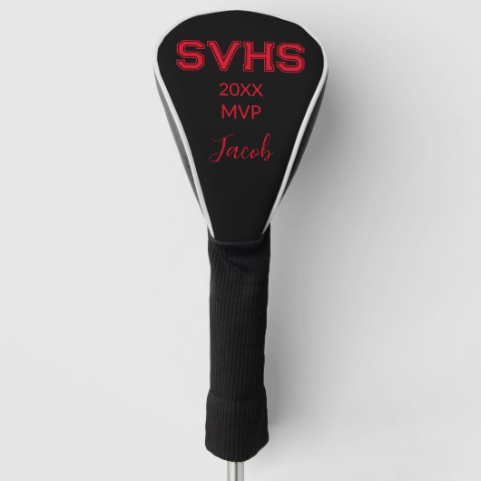MVP-bestuurder op de middelbare school Golfheadcover (Voorkant)