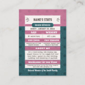 MVP Custom Huisdier Trading Kaarten Fun Dog Tradin Contactkaartje (Achterkant)