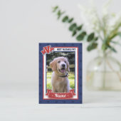 MVP Custom Huisdier Trading Kaarten Fun Dog Tradin Contactkaartje (Staand voorkant)