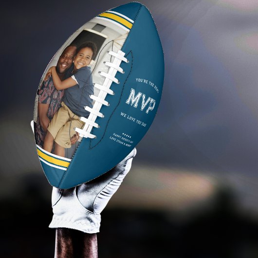 MVP Dad | Blauw & Gouden Vaderdag American Football