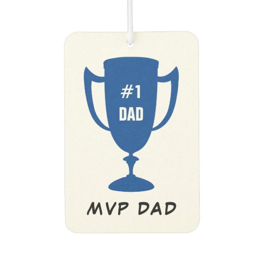MVP Dad Blue Trophy Persoonlijke foto Luchtverfrisser (Voorkant)