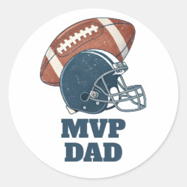 MVP Dad Football Helmet Ronde Sticker