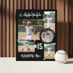MVP-einde-van-seizoen-honkbalspeler-fotocollage Fotoplaat