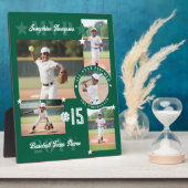 MVP End of Season Baseball Player Photo Collage Fotoplaat (Zijkant)