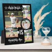 MVP End of Season Baseball Player Photo Collage Fotoplaat (Zijkant)