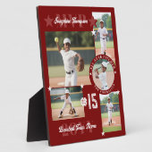 MVP End of Season Baseball Player Photo Collage Fotoplaat (Zijkant)