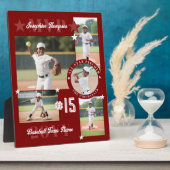 MVP End of Season Baseball Player Photo Collage Fotoplaat (Zijkant)