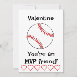 MVP-honkbal Kids klas vakantiekaart Feestdagenkaart