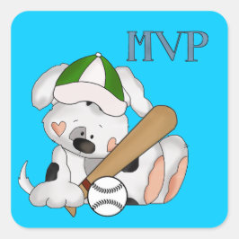 MVP Honkbal Puppy cartoon sticker