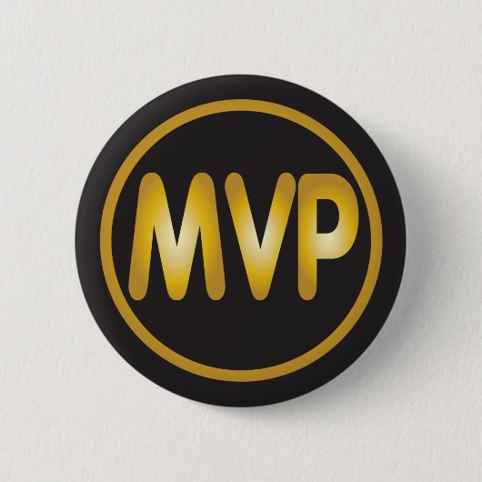 MVP meest waardevolle spelerbadge Ronde Button 5,7 Cm (Voorkant)